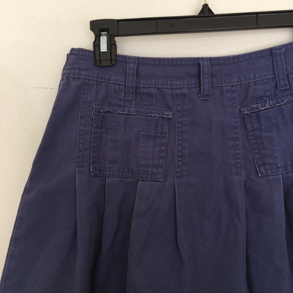 Old Navy Dark Blue Pleated Summer Skirt - Picture 5 of 6